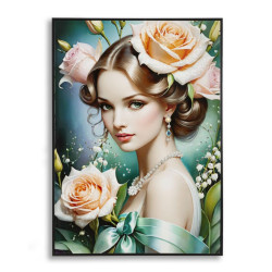 PEINTURE SUR TOILE LAQUÉE...