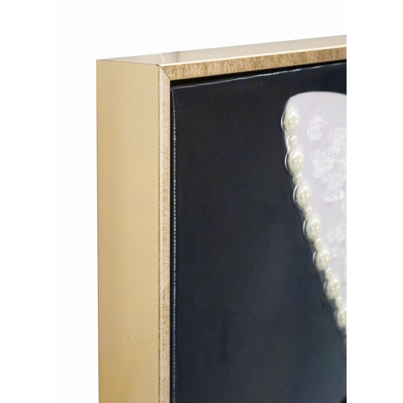 PEINTURE SUR TOILE LAQUÉE MARTY AVEC CADRE -A- CM 62X4X92