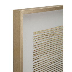 PEINTURE SUR TOILE ABSTRAITE AVEC CADRE -A- CM 60X3X60