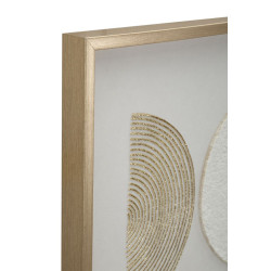 PEINTURE SUR TOILE ABSTRAITE AVEC CADRE -B- CM 60X3X60