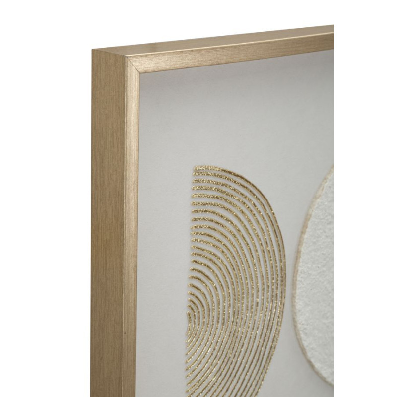 PEINTURE SUR TOILE ABSTRAITE AVEC CADRE -B- CM 60X3X60