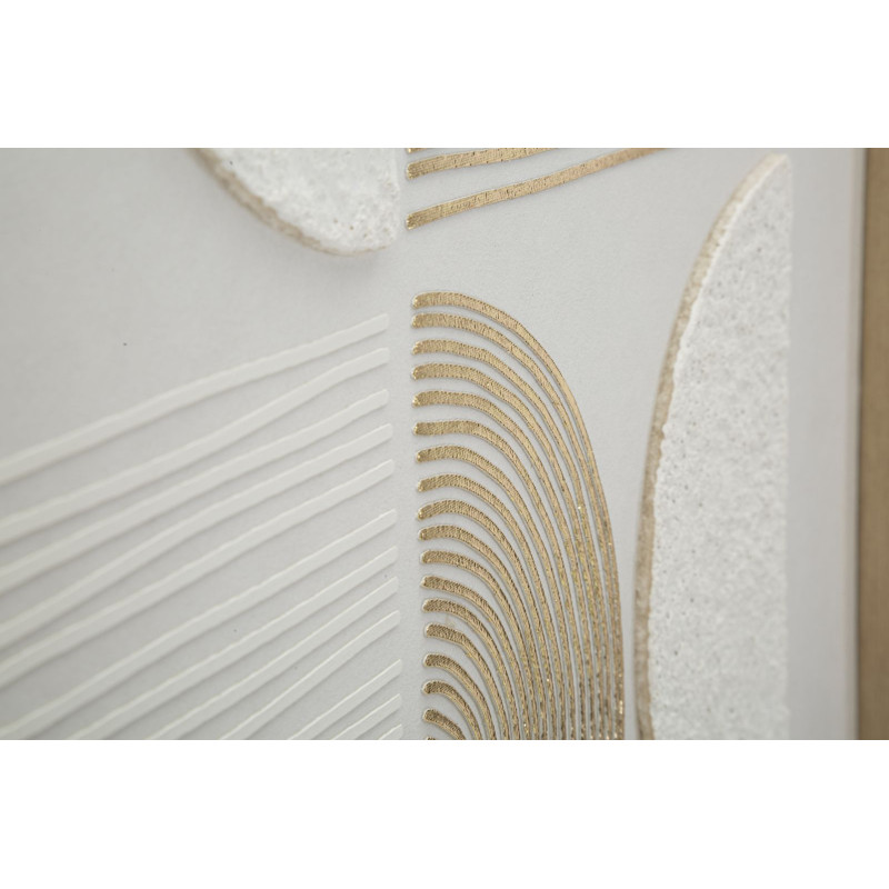 PEINTURE SUR TOILE ABSTRAITE AVEC CADRE -B- CM 60X3X60