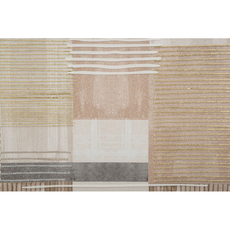 IMPRESSION PEINTE SUR TOILE LIGNES AVEC CADRE -B- CM 60X3X60