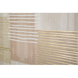 IMPRESSION PEINTE SUR TOILE LIGNES AVEC CADRE -B- CM 60X3X60