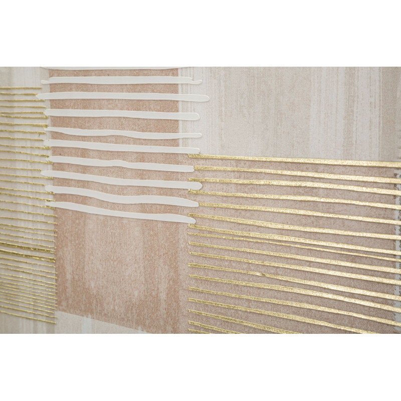 IMPRESSION PEINTE SUR TOILE LIGNES AVEC CADRE -B- CM 60X3X60