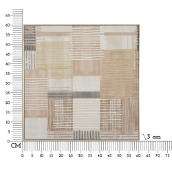 IMPRESSION PEINTE SUR TOILE LIGNES AVEC CADRE -B- CM 60X3X60