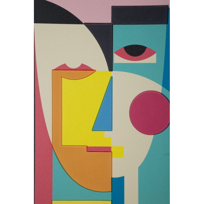PICASSY IMPRESSION SUR TOILE AVEC CADRE -A- CM 50X3,3X70
