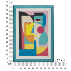 PICASSY IMPRESSION SUR TOILE AVEC CADRE -A- CM 50X3,3X70