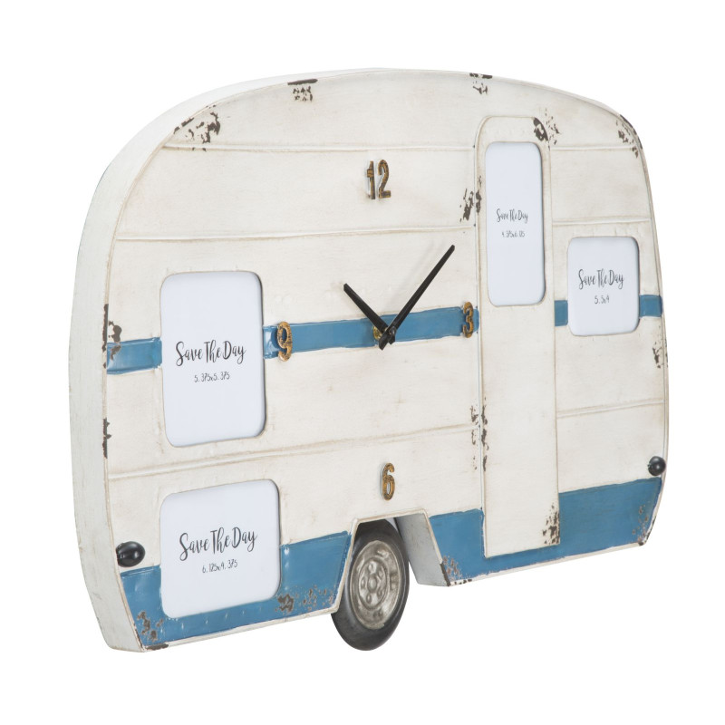 HORLOGE MURALE CARAVANE CM 79X3,50X46,50