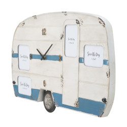 HORLOGE MURALE CARAVANE CM 79X3,50X46,50