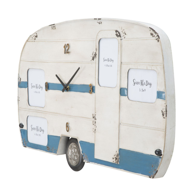 HORLOGE MURALE CARAVANE CM 79X3,50X46,50