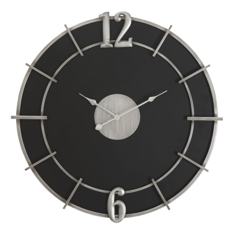 HORLOGE GLAM ARGENTÉE CM Ø 60X4,5