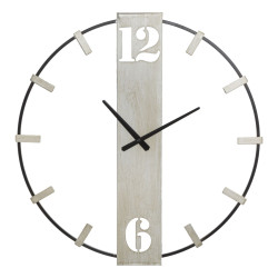 HORLOGE MURALE ARGENTÉE CM...