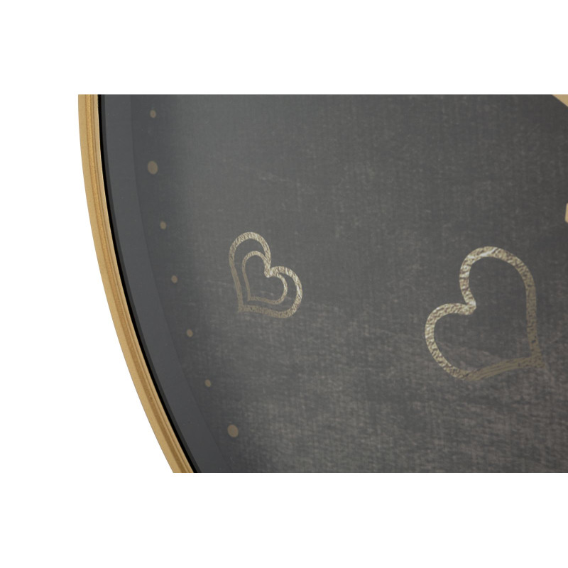 HORLOGE MURALE COEURS CM Ø 60X6