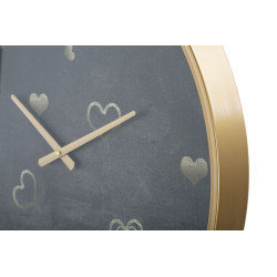 HORLOGE MURALE COEURS CM Ø 60X6