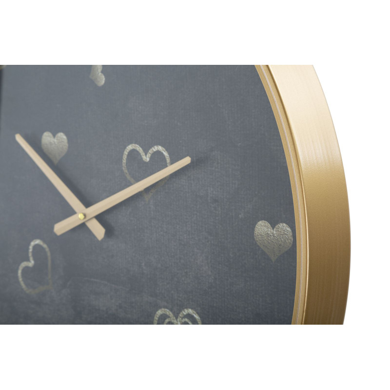 HORLOGE MURALE COEURS CM Ø 60X6