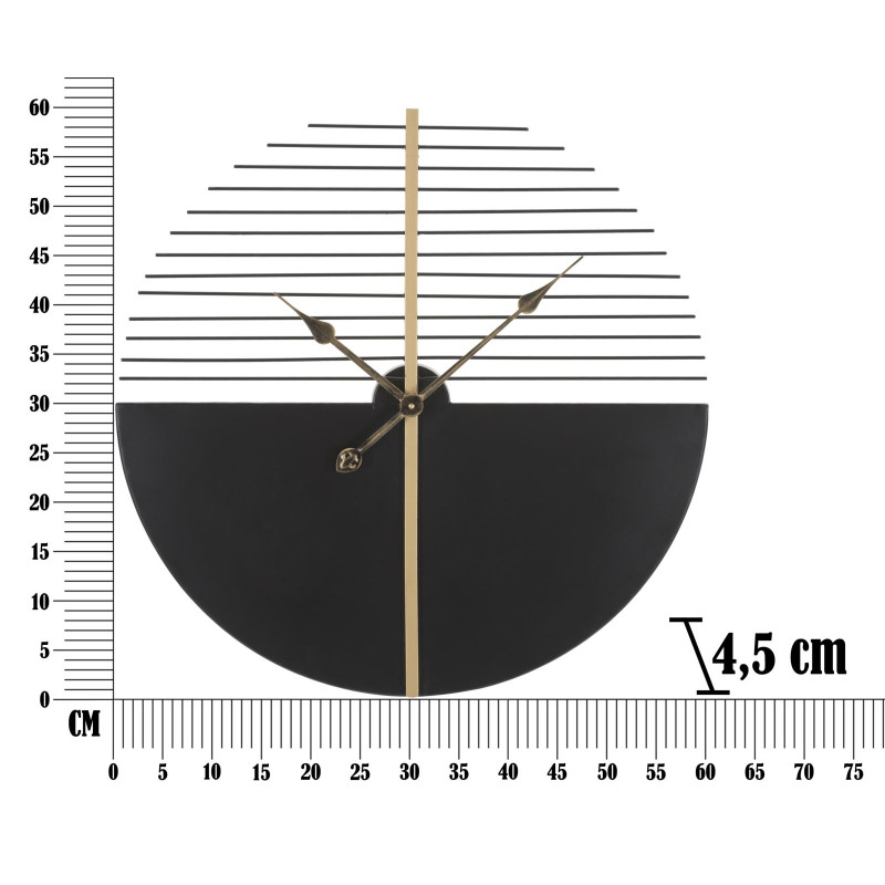 HORLOGE BÂTON GLAM Ø 60X4,5 CM