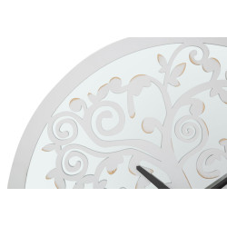 HORLOGE MURALE ARBRE BLANC CM Ø 55X4,5