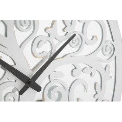 HORLOGE MURALE ARBRE BLANC CM Ø 55X4,5