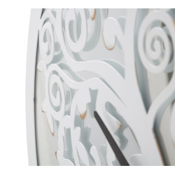 HORLOGE MURALE ARBRE BLANC CM Ø 55X4,5