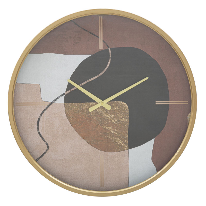HORLOGE MURALE ART ROUGE CM Ø 60X6