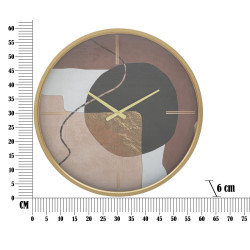 HORLOGE MURALE ART ROUGE CM Ø 60X6