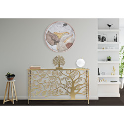 HORLOGE MURALE ART ROSE CM Ø 60X6