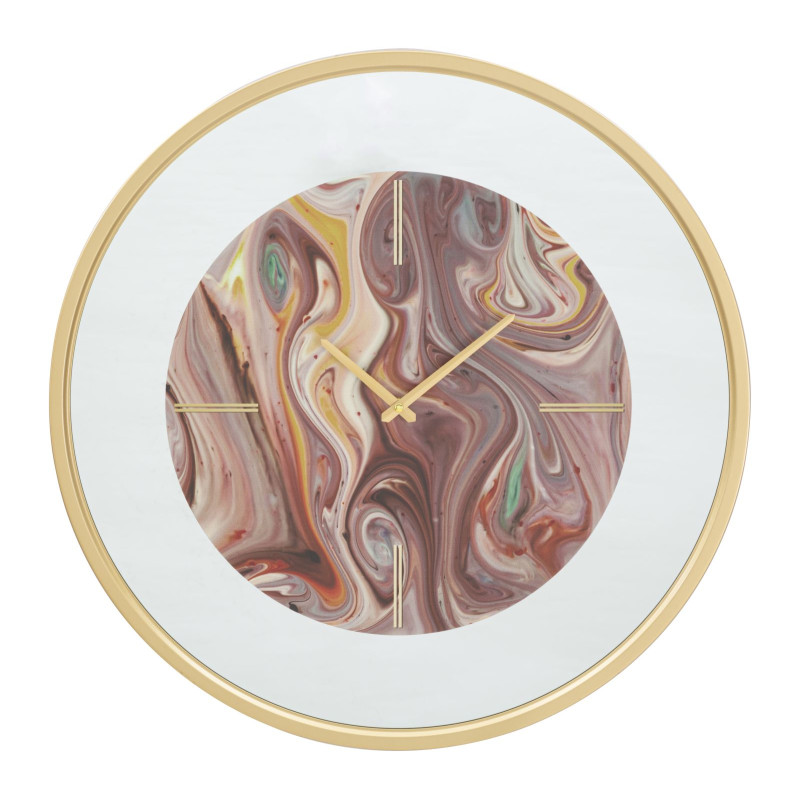 HORLOGE MURALE MIROIR MIX CM Ø 60X5
