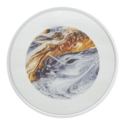 HORLOGE MURALE MIROIR GRIS...