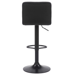 Lot de 2 tabourets de bar en velours Feni noir