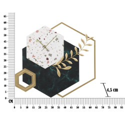 HORLOGE MURALE HEXAGONALE CM 62X4,5X62