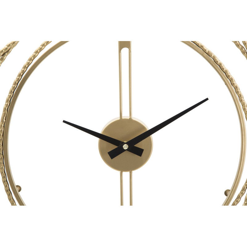 HORLOGE MURALE À BANDES DORÉES CM Ø 50X4