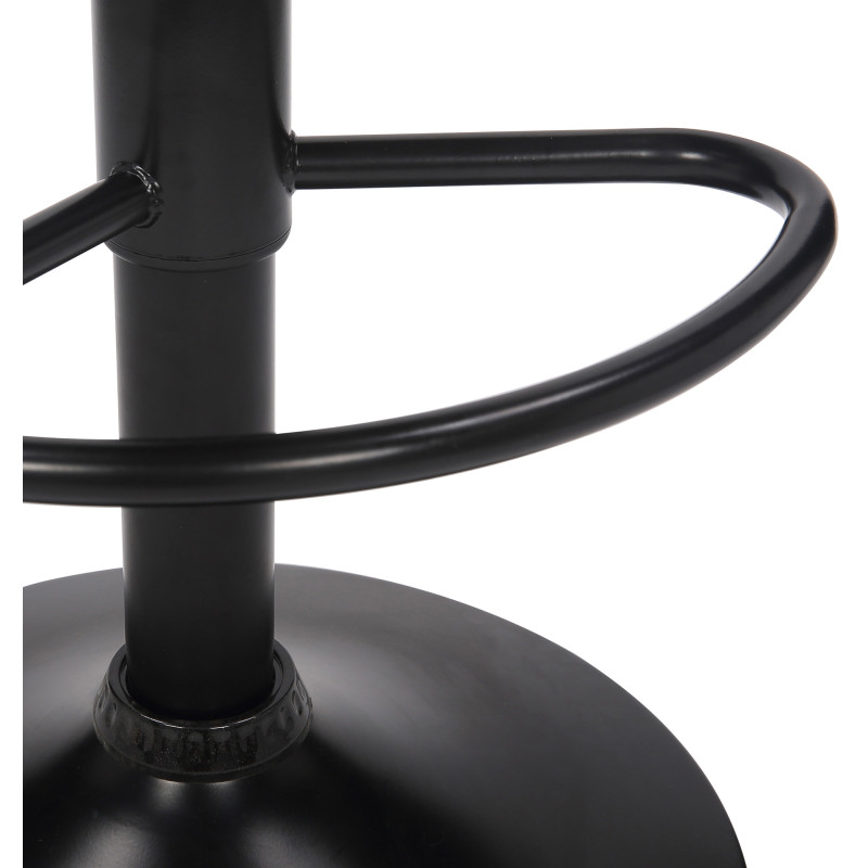Lot de 2 tabourets de bar en velours Feni noir