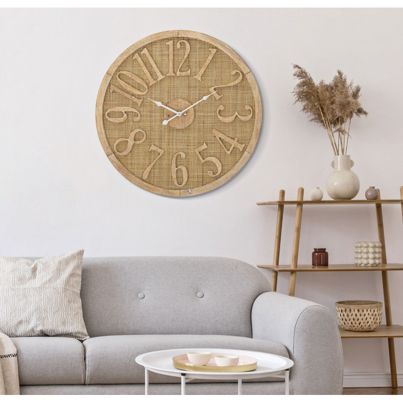 HORLOGE MURALE BOHO CM Ø 60X4,5