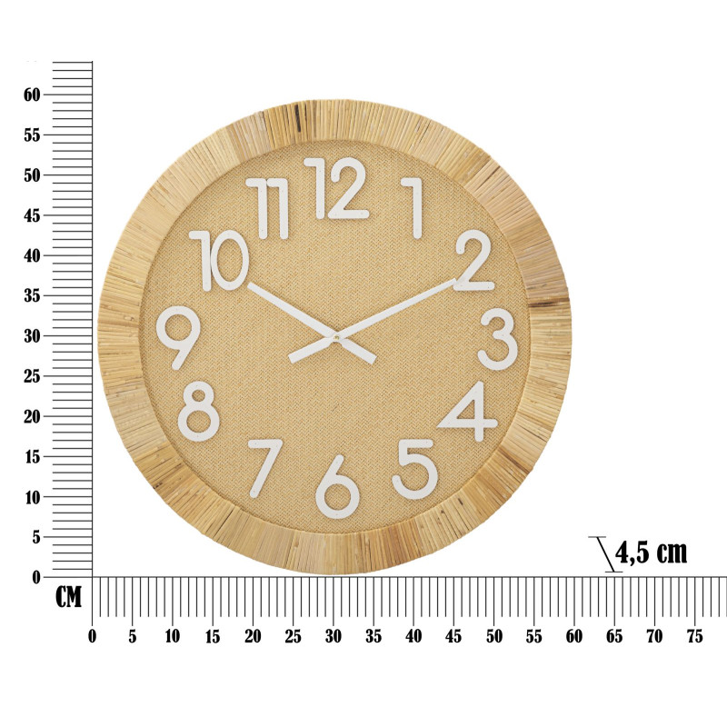 HORLOGE MURALE BOHO PLUS CM Ø 60X4,5