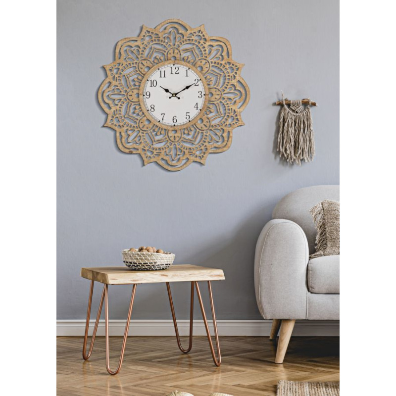 HORLOGE MURALE SCULPTURE CM Ø 60X4,5