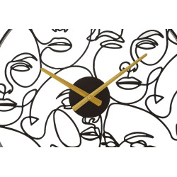 HORLOGE MURALE À VISAGES CM Ø50X3,5