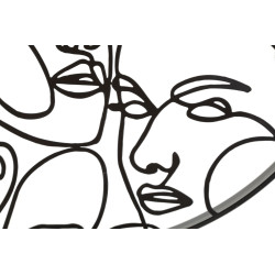 HORLOGE MURALE À VISAGES CM Ø50X3,5