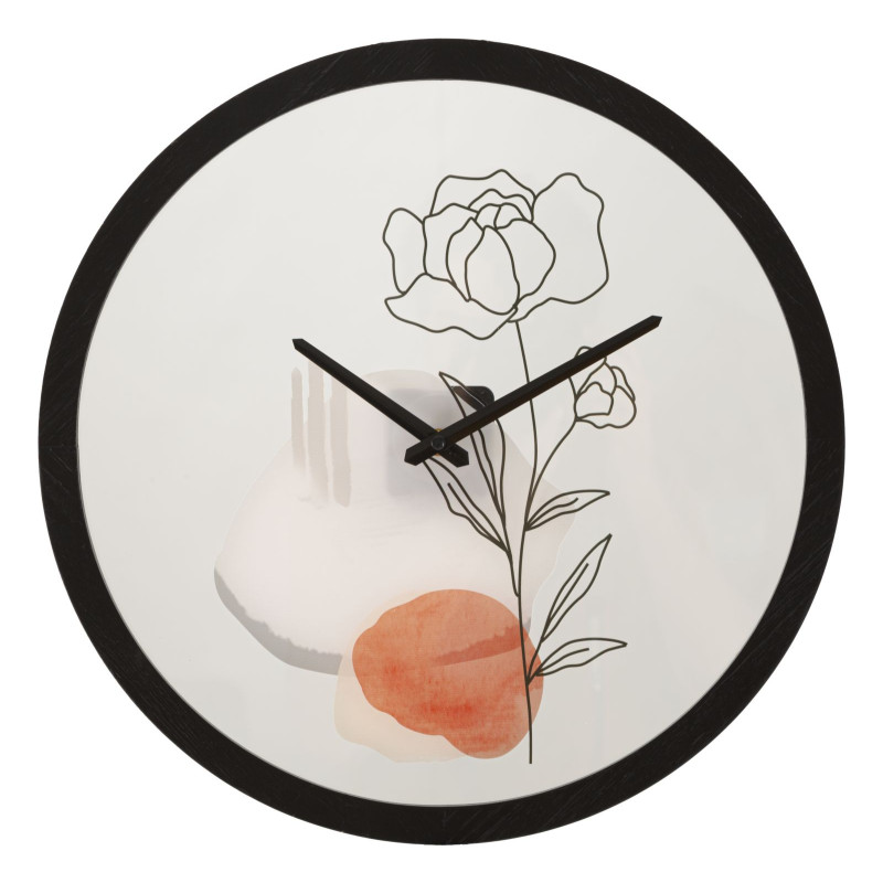 HORLOGE MURALE FLEUR -A- CM Ø 40X3,5
