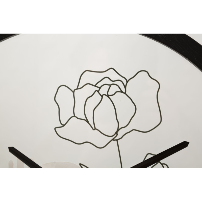 HORLOGE MURALE FLEUR -A- CM Ø 40X3,5