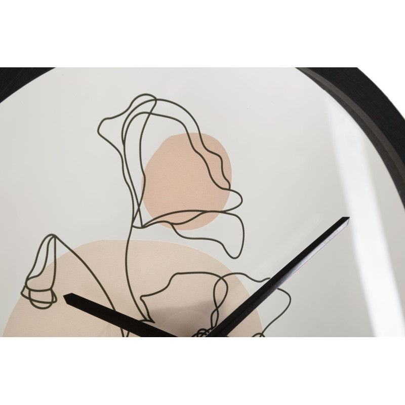 HORLOGE MURALE FLEUR -B- CM Ø 40X3,5