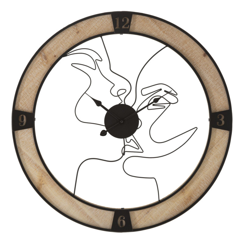 HORLOGE MURALE COUPLE CM Ø 60X3