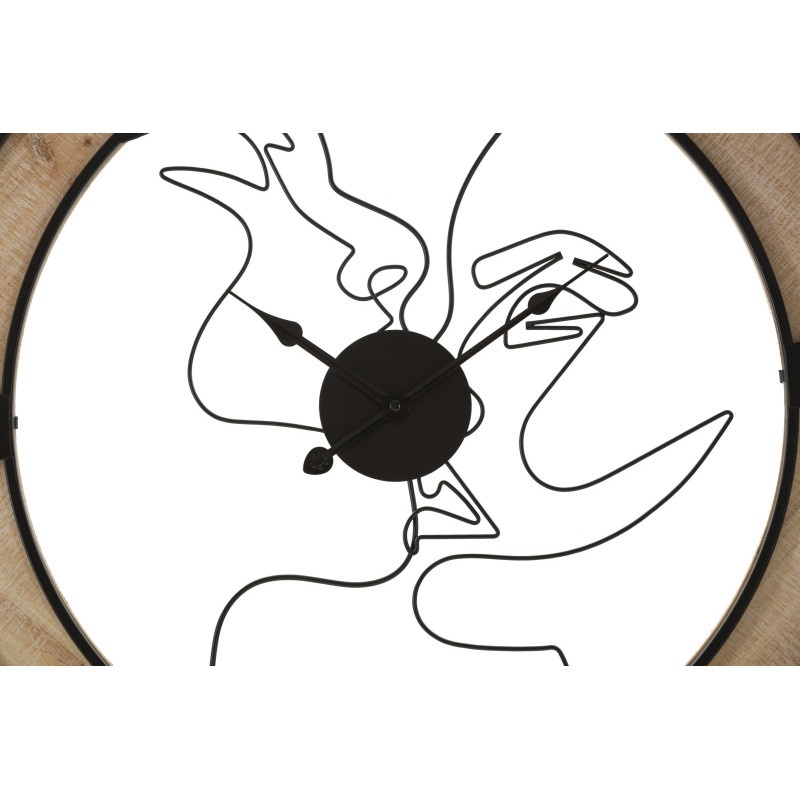 HORLOGE MURALE COUPLE CM Ø 60X3