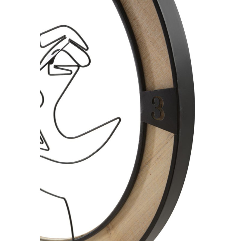 HORLOGE MURALE COUPLE CM Ø 60X3