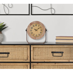 HORLOGE DE TABLE RONDE CM 23,5X7X24