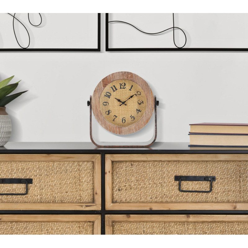 HORLOGE DE TABLE RONDE CM 23,5X7X24