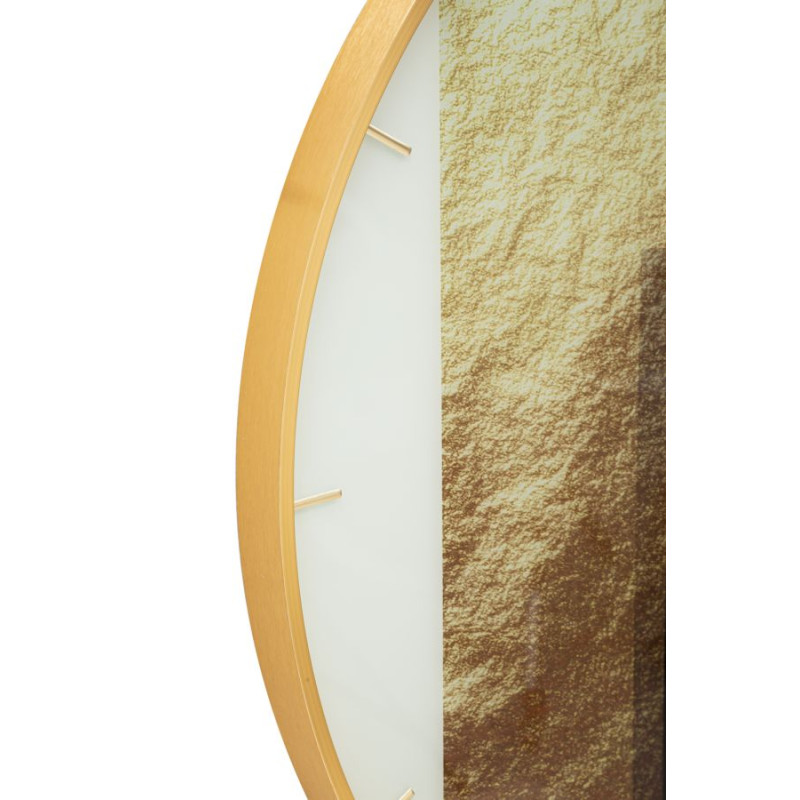 HORLOGE À MOTIF EN VERRE CM Ø 80X5