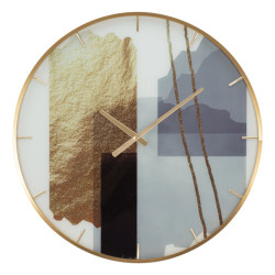 HORLOGE À MOTIF EN VERRE CM...