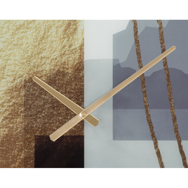 HORLOGE À MOTIF EN VERRE CM Ø 60X5