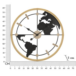 HORLOGE MURALE NOUVELLE DU MONDE CM Ø 60X5
